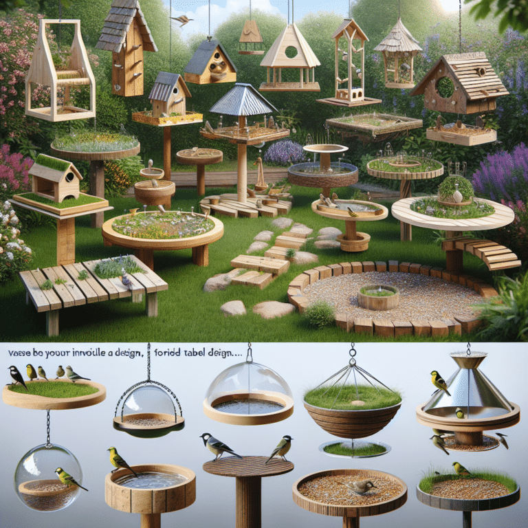 Creative Bird Table Designs for Backyard