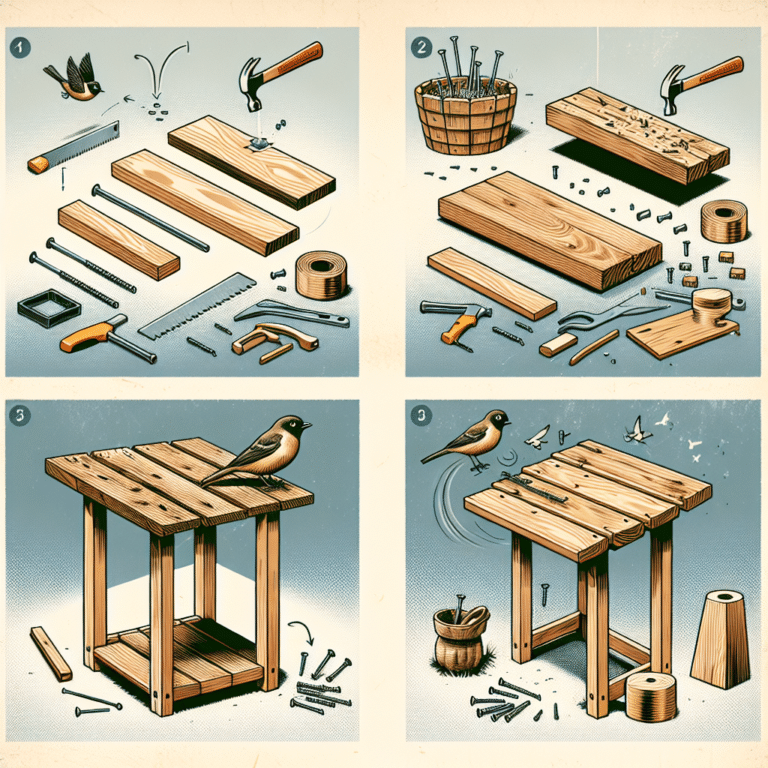 Step by Step Bird Table Construction
